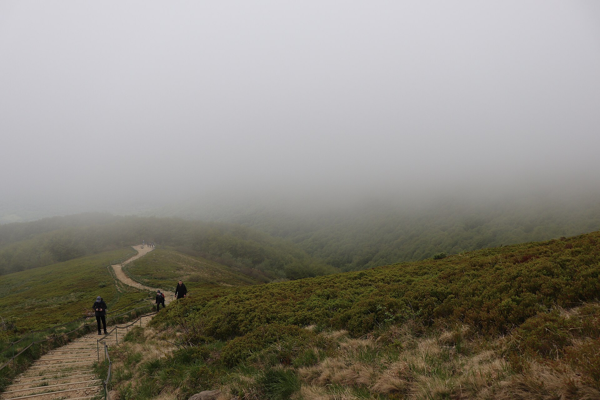 Bieszczady National Park - hiking trail from Wołosate to the Tarnica mountain